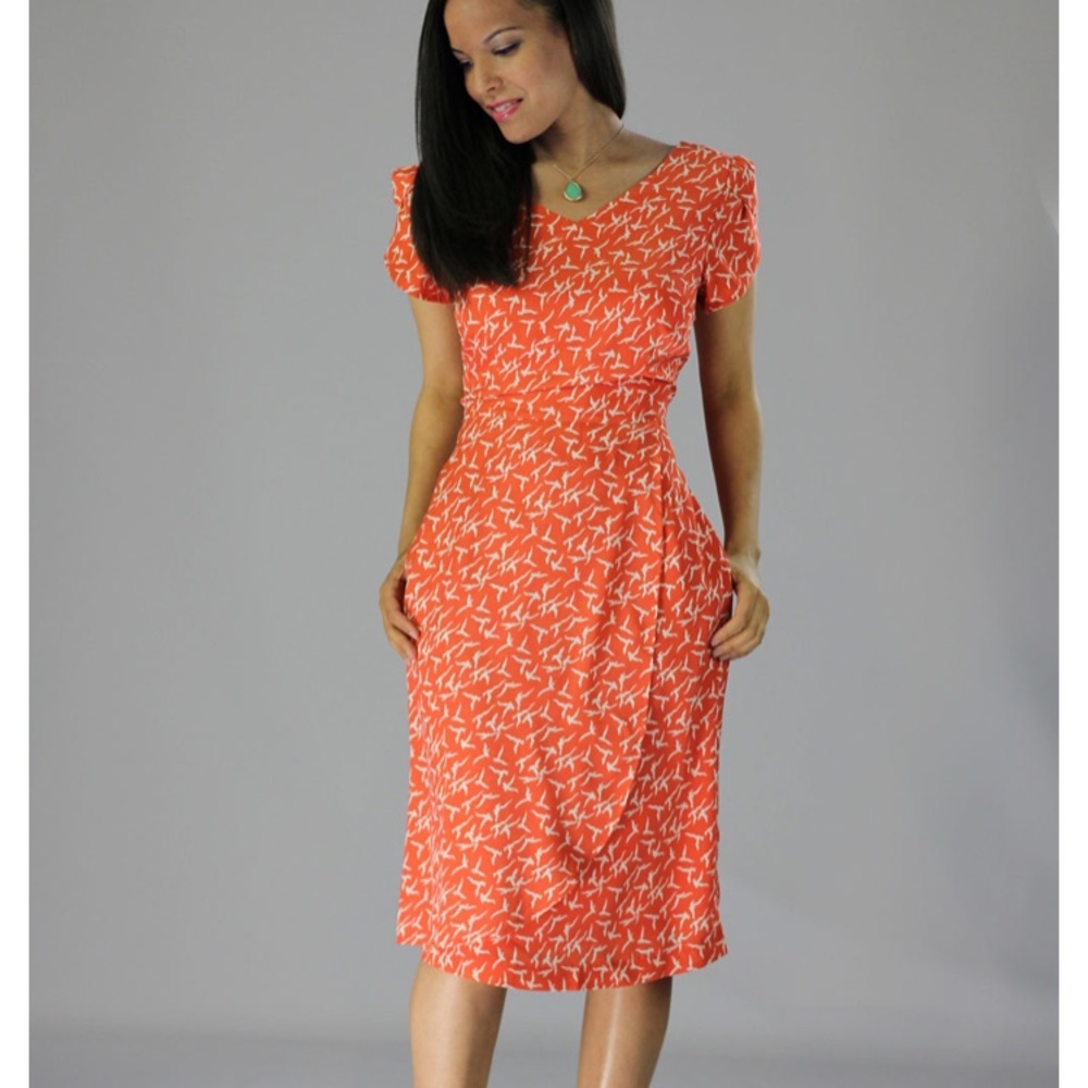 Mikarose Lily dress with birds size XS